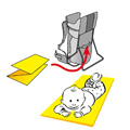 VAUDE Changing Mat for baby child carrier