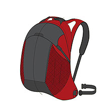 SAMSONITE Median Backpack III (rot/grau)