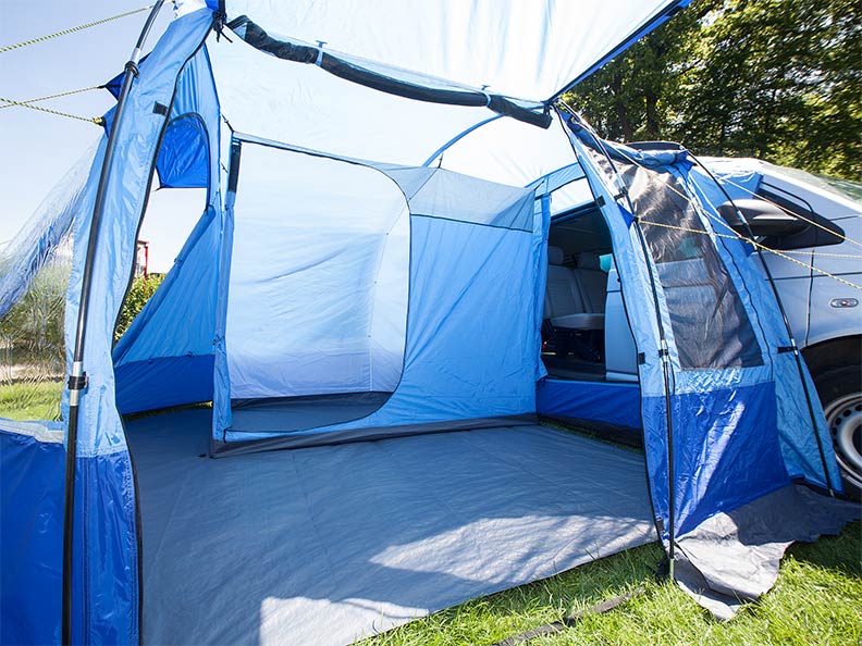 skandika Aarhus Travel Mini Van Awning Tent Camping 2 Person/Man Blue