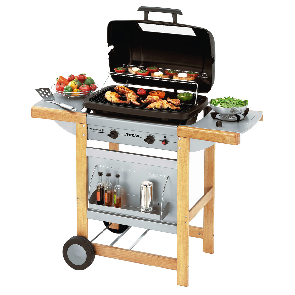 CAMPINGAZ TEXAS WOODY DELUXE LAVASTEIN GASGRILL GRILL eBay