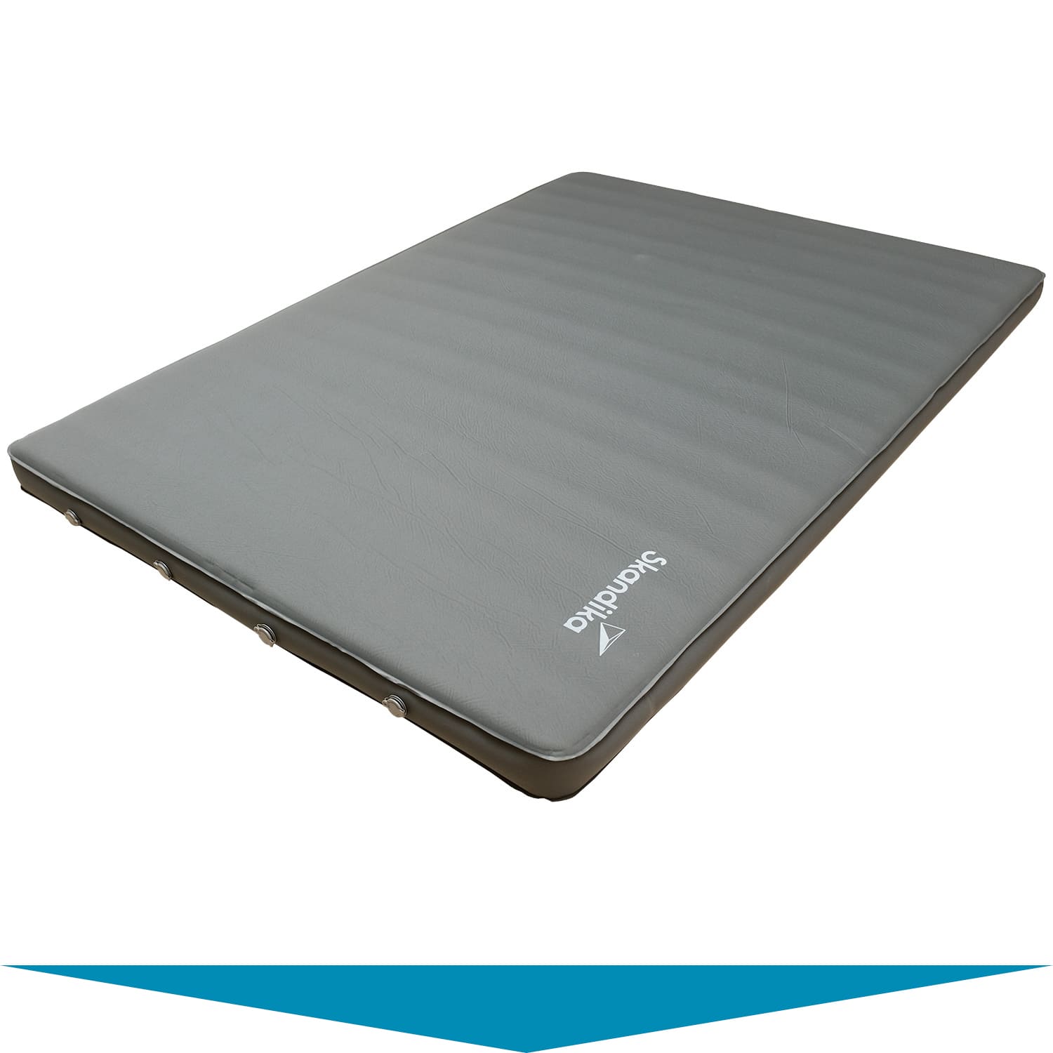 Matelas Gonflable Easy 3D Premium Flex Skandika - Pour 2 Personnes - Pompe USB-C Intégrée - Housse Incluse - Isolation R12.3 - Camping, Lit D'appoint