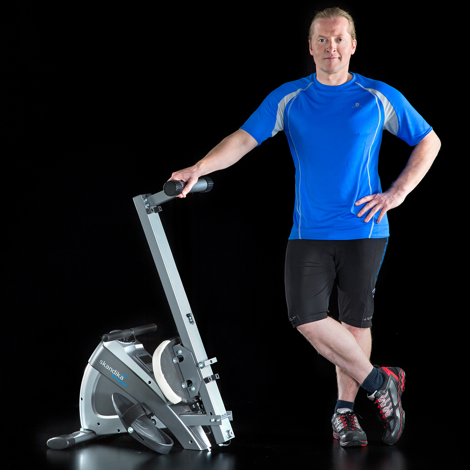 skandika Regatta Oxford Pro Rowing Machine Foldable LCD Magnetic Rower ...